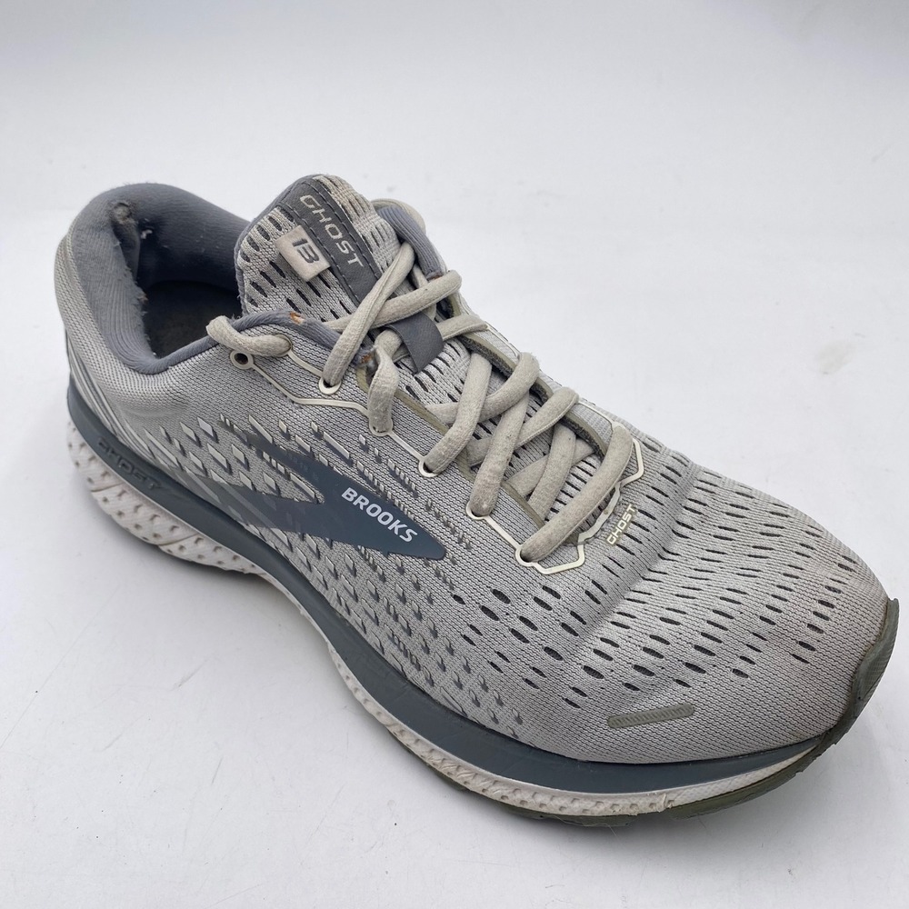 Brooks Ghost 13 Running Shoes Women 8 Wide D Grey DNA LOFT 1203381D051 Sneaker